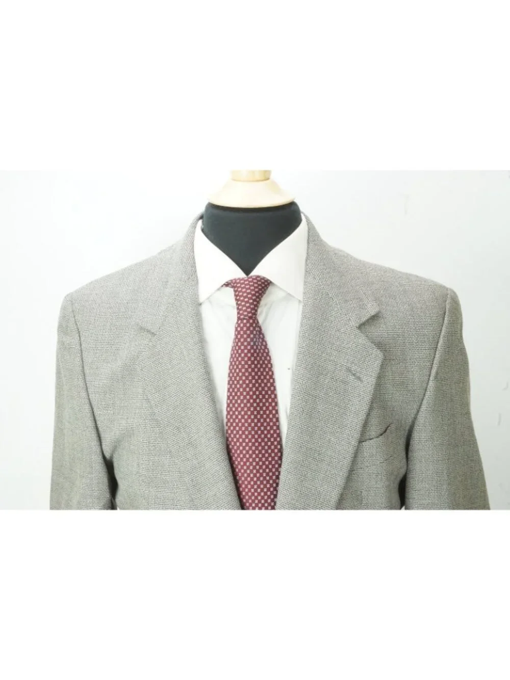 Ermenegildo Zegna Gray Black Tweedy Wool 2 Pc Suit Jacket Pants Sz 42R US NEW